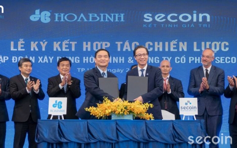 Signing ceremony of strategic cooperation between Hoa Binh Construction Group and Secoin Joint Stock Company